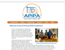 Tablet Screenshot of apipa2011.pitiviti.org